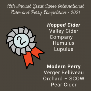 Congratulation GLINTCAP Winners 2021 - Cider Canada