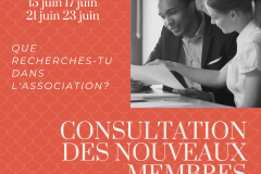 New Member Consultations